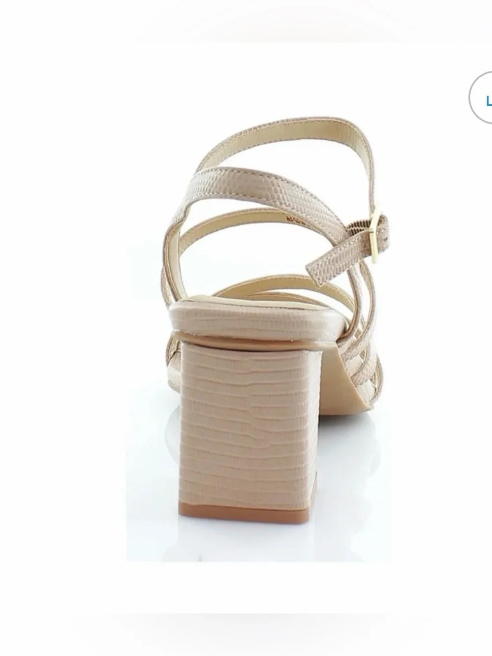 Naturalizer Women's Niko Ankle Strap Dress Sandal Crème Brulee 7.5